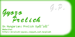 gyozo prelich business card